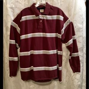 Steve & Barry’s Maroon & Gray Long Sleeve Shirt